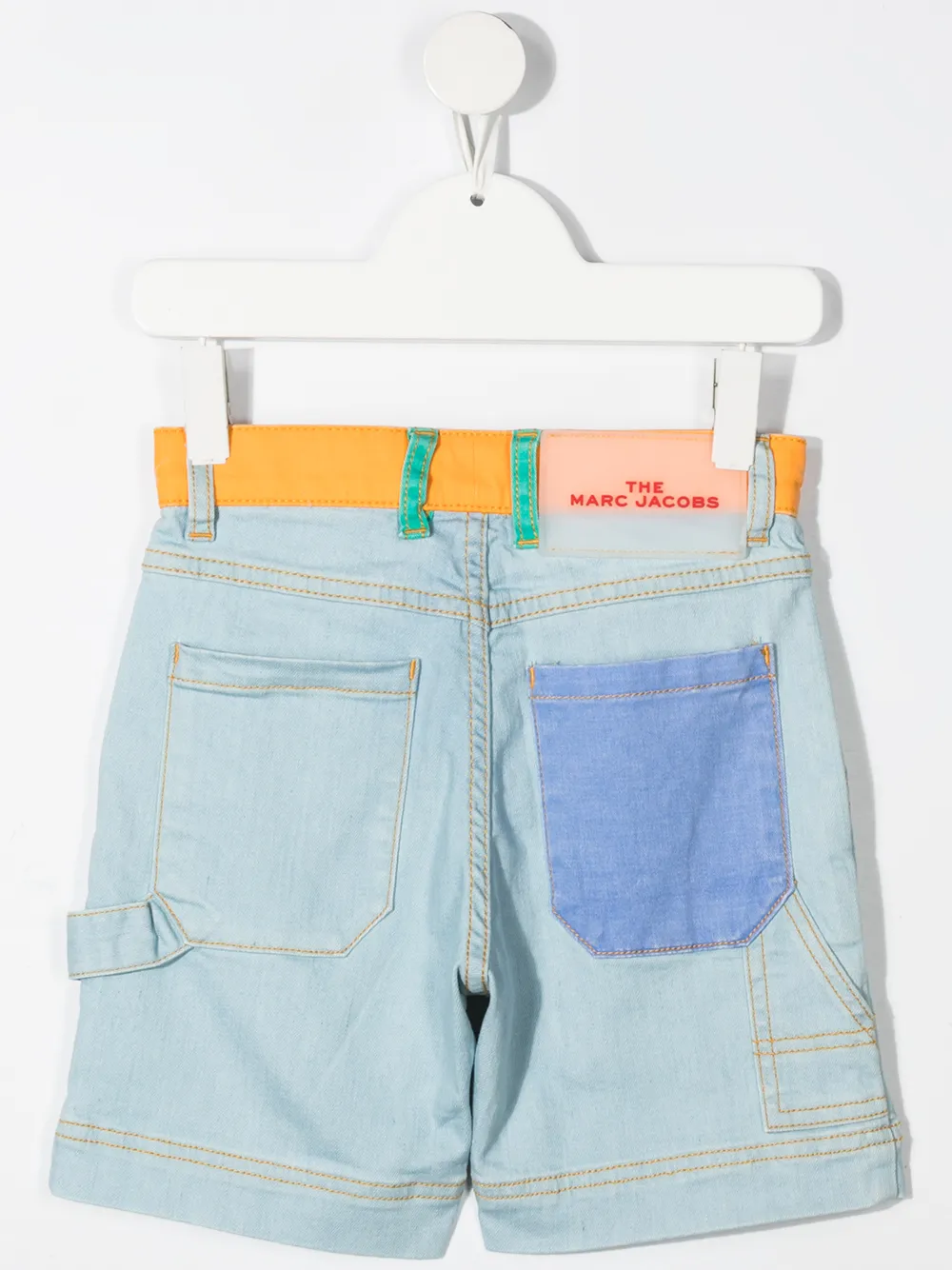 фото The marc jacobs kids джинсовые шорты в стиле колор-блок