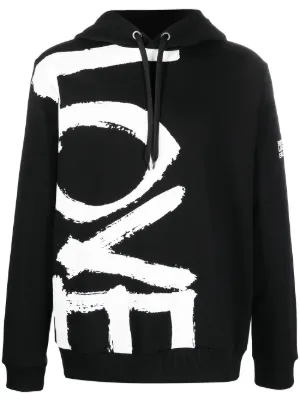 burberry harrington graffiti print hoodie