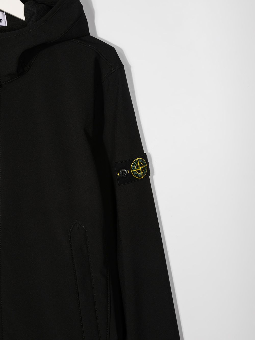 фото Stone island junior худи на молнии с нашивкой-логотипом