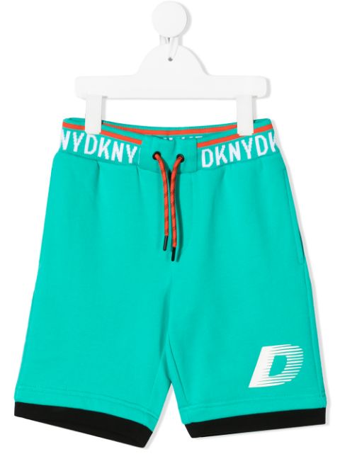 logo-tape cotton bermuda shorts