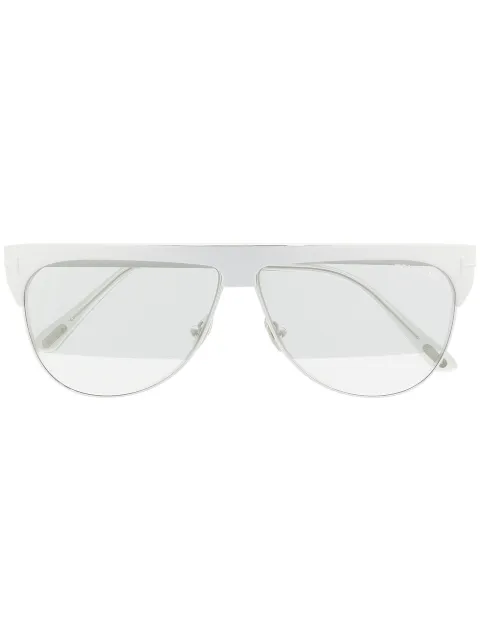 TOM FORD Eyewear mirrored shield sunglasses