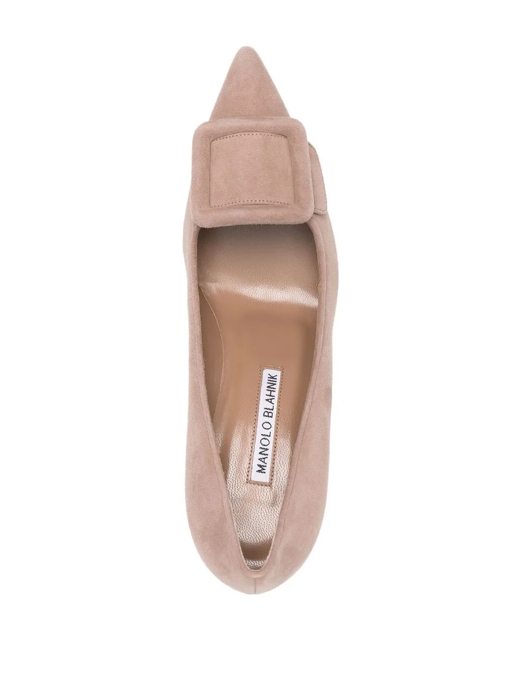 Manolo Blahnik Maysale pumps met puntige neus Beige