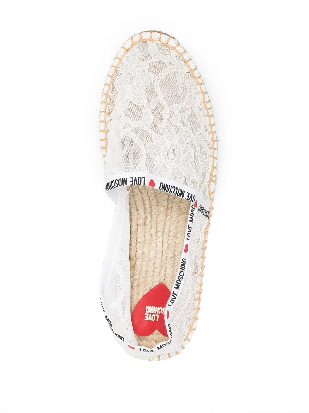 фото Love moschino эспадрильи с кружевом