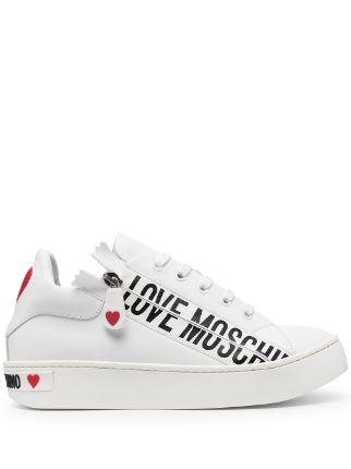 Love Moschino Side Zip Logo Sneakers - Farfetch