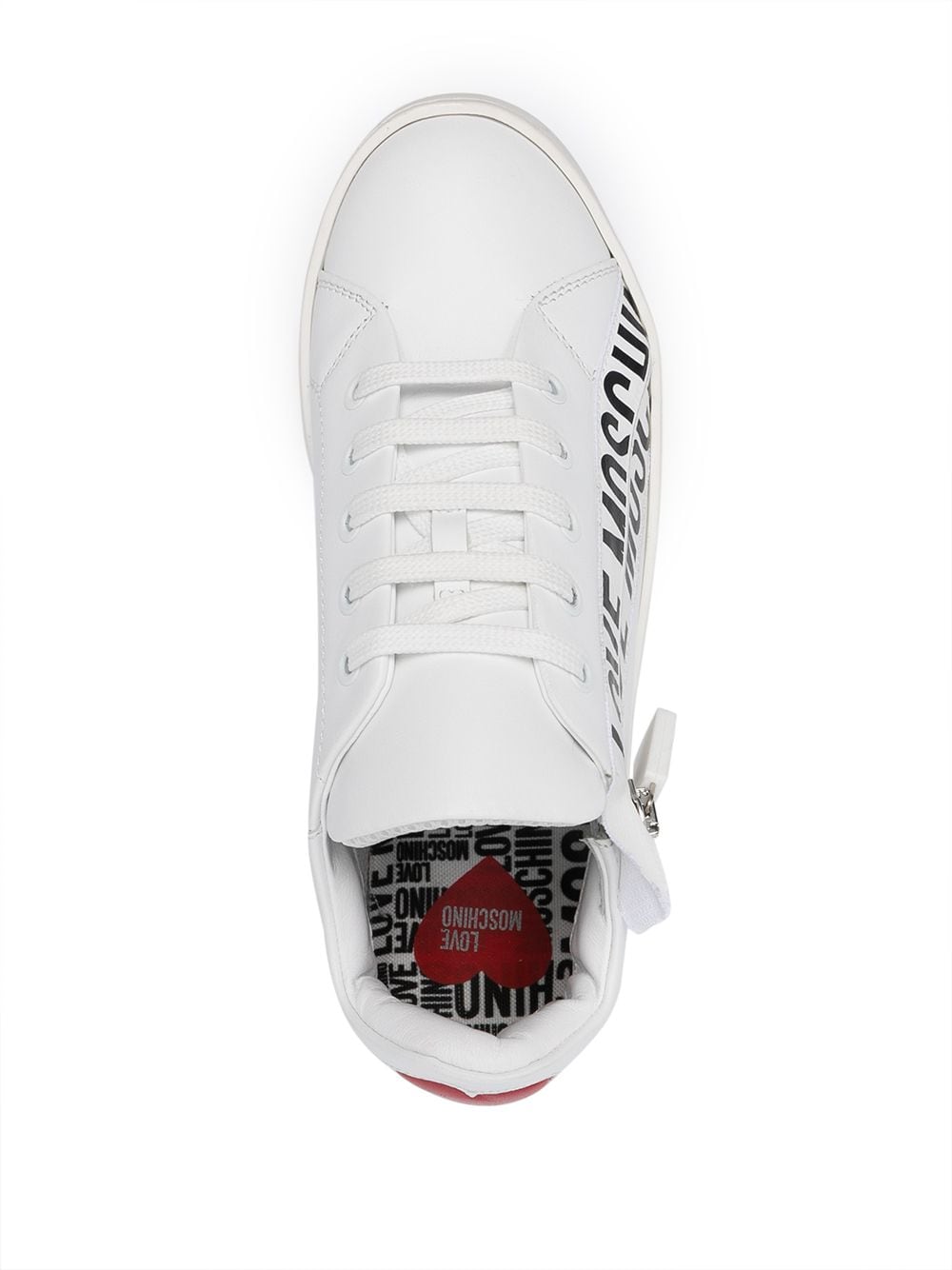 Love Moschino Side Zip Logo Sneakers - Farfetch