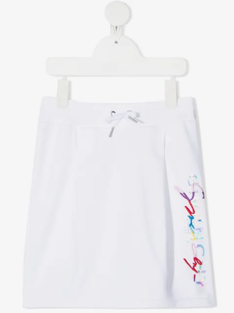 Givenchy Kids logo-print knitted skirt