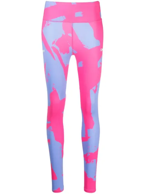Off-White leggins estampados con tiro alto