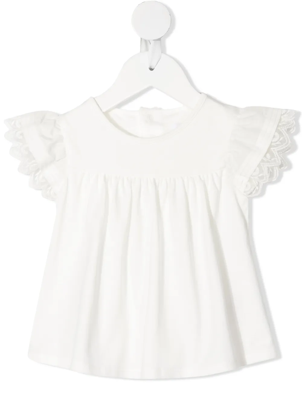 

Chloé Kids blusa bordada - Blanco