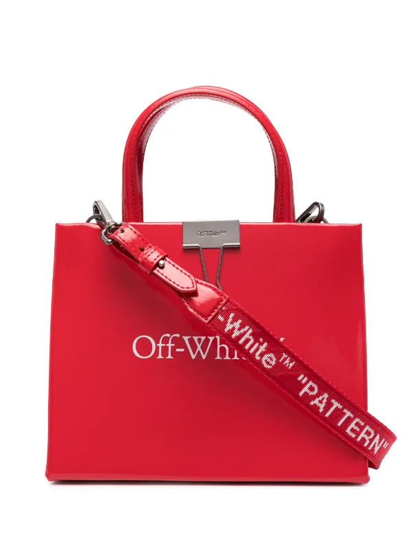 red off white bag