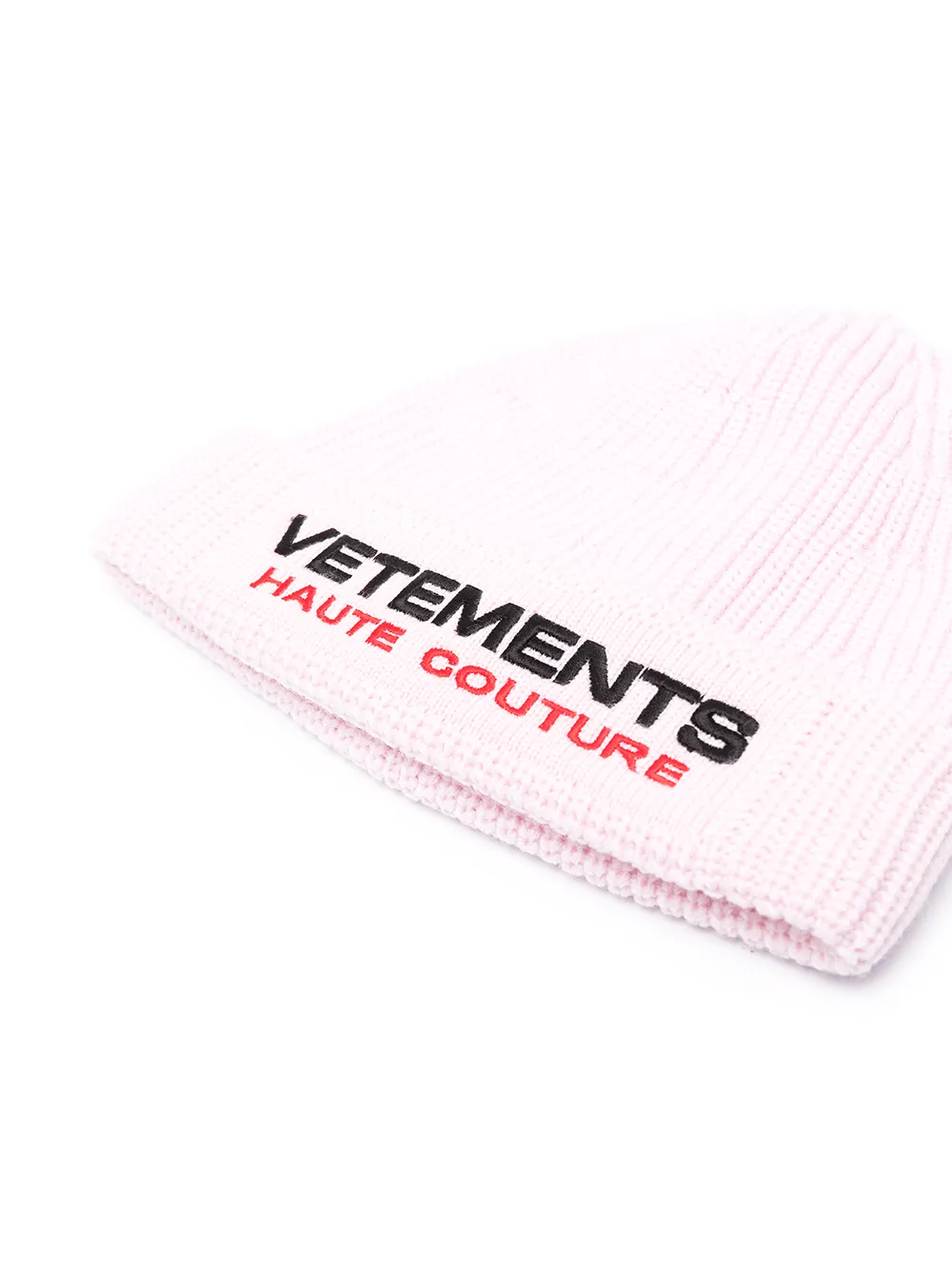 фото Vetements шапка бини с вышитым логотипом