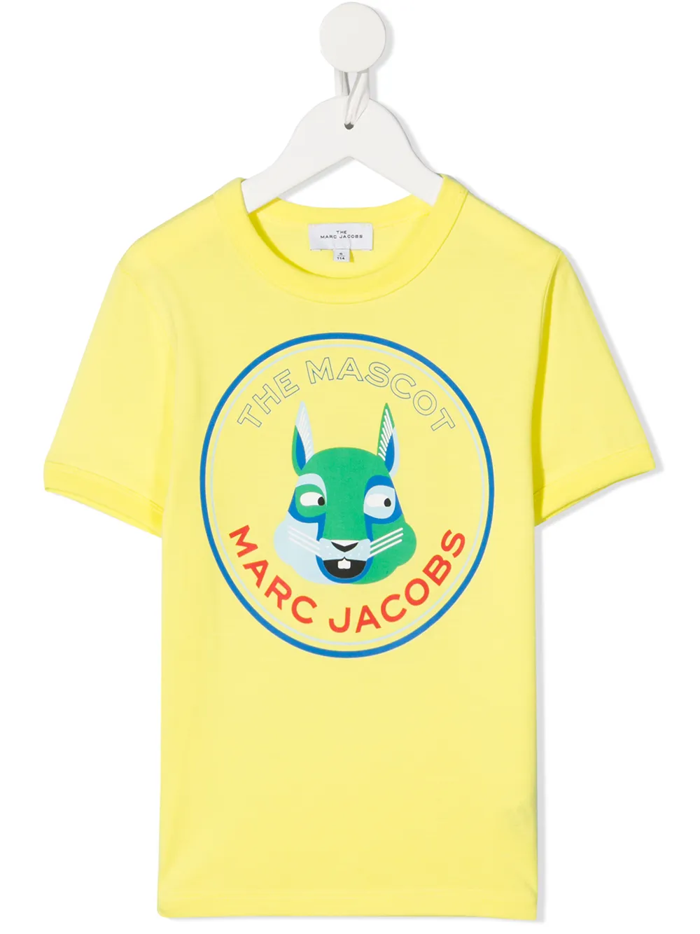 

Marc Jacobs Kids Mascot logo print T-shirt - Yellow