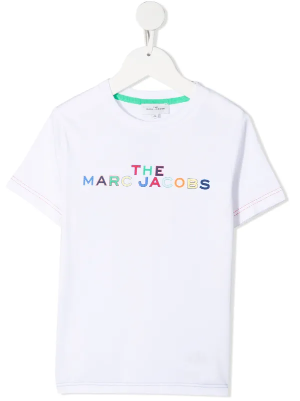 Shop The Marc Jacobs Kids Logo Print Organic Cotton T Shirt With Express Delivery Farfetch