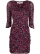 Image 1 of DVF Diane von Furstenberg Gina ruched mesh mini dress