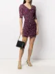 Image 2 of DVF Diane von Furstenberg Gina ruched mesh mini dress