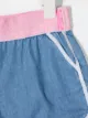 Billieblush logo-band denim shorts