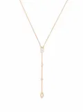 Courbet 18kt recycled rose gold CO laboratory-grown diamond tie necklace - Pink
