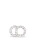 Courbet 18kt recycled white gold CELESTE small laboratory-grown diamond pavé set mono stud earring - Silver