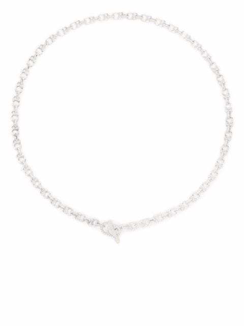 Courbet 18kt recycled white gold CELESTE laboratory-grown diamond clasp chain necklace