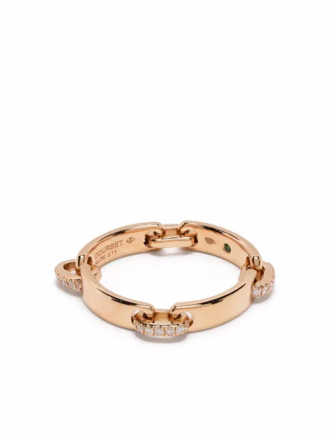 Courbet 18kt recycled rose gold CELESTE laboratory-grown diamond band ring