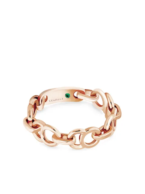 Courbet 18kt recycled rose gold Celeste chain ring
