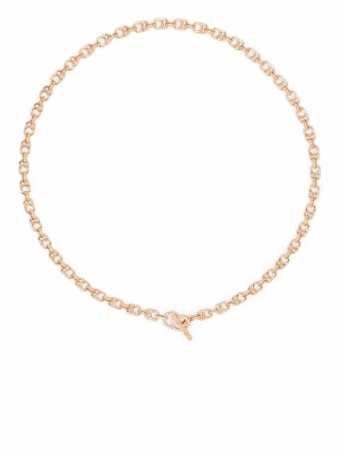 Courbet collar de cadena CELESTE en oro rosa reciclado de 18kt con diamantes de laboratorio