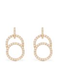 Courbet 18kt recycled yellow gold CELESTE laboratory-grown diamond pavé set earrings