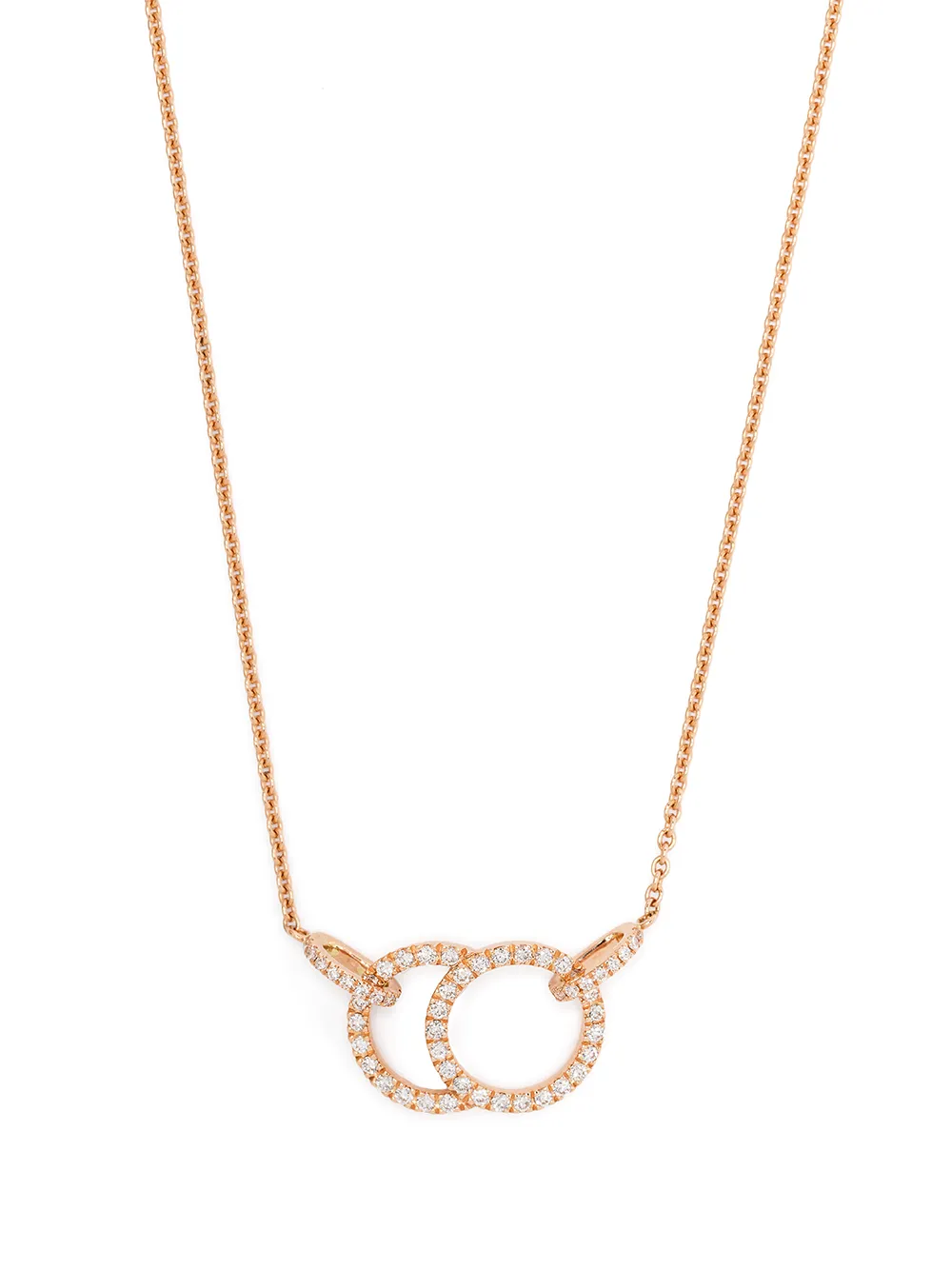 Courbet 18kt Recycled Rose Gold Celeste Laboratory-grown Diamond Pavé Set Necklace In Rosa