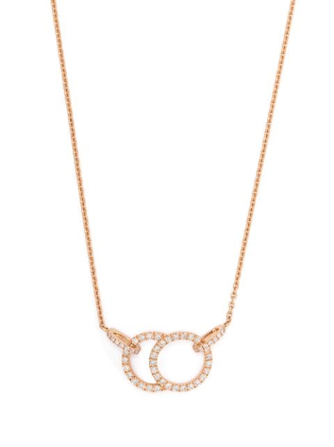 Courbet 18kt recycled rose gold CELESTE laboratory-grown diamond pavé set necklace