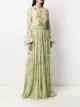 Giambattista Valli draped silk floral-print gown