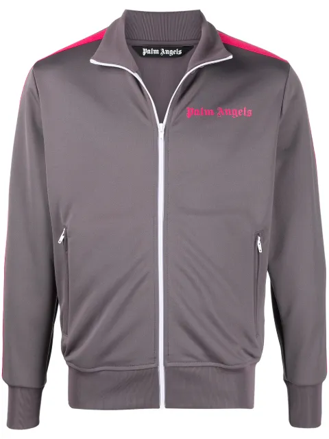 Palm Angels chamarra deportiva con rayas laterales