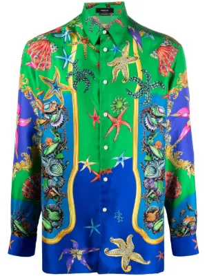 versace style shirt mens