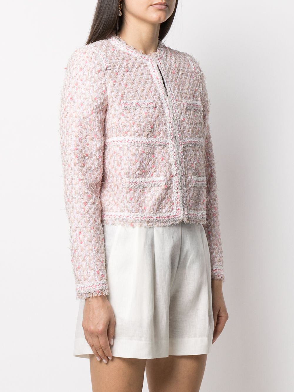 фото Giambattista valli cropped tweed jacket