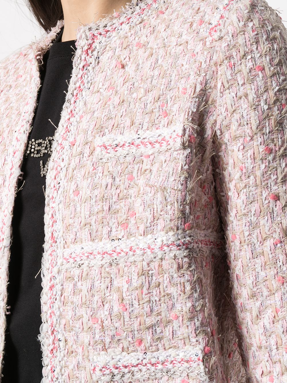 фото Giambattista valli cropped tweed jacket