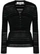 Image 1 of DVF Diane von Furstenberg striped knitted top