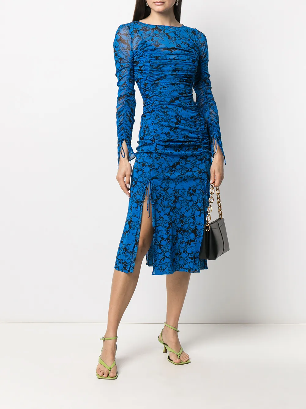 фото Dvf diane von furstenberg сетчатое платье миди corinne
