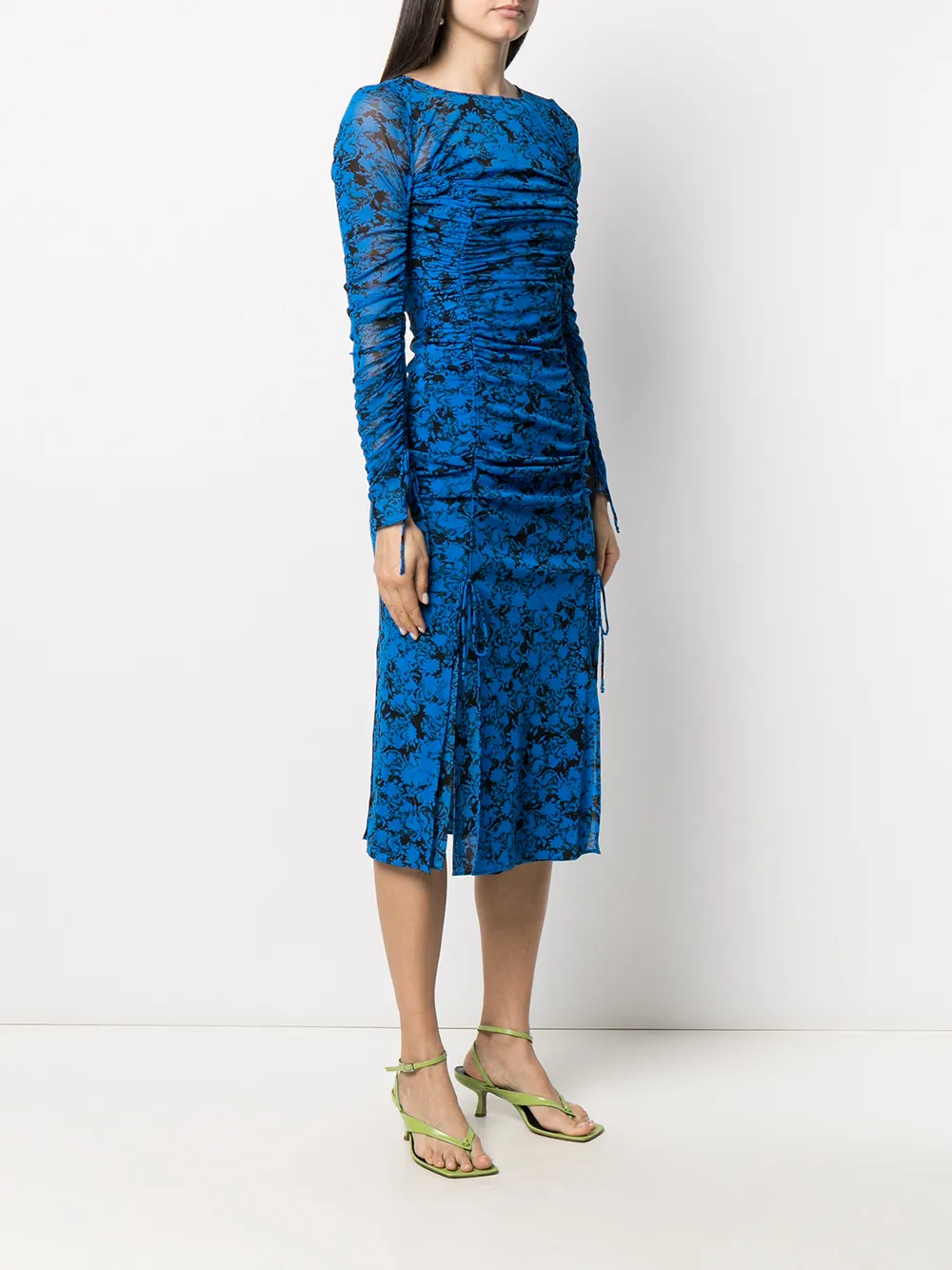 фото Dvf diane von furstenberg сетчатое платье миди corinne