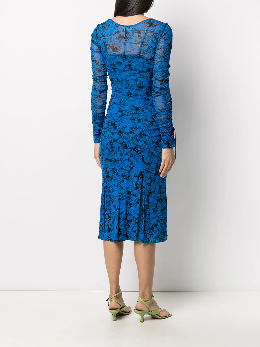 фото Dvf diane von furstenberg сетчатое платье миди corinne