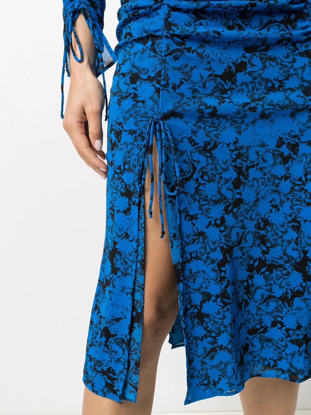 фото Dvf diane von furstenberg сетчатое платье миди corinne