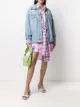 Image 2 of MSGM distressed effect logo denim jacket
