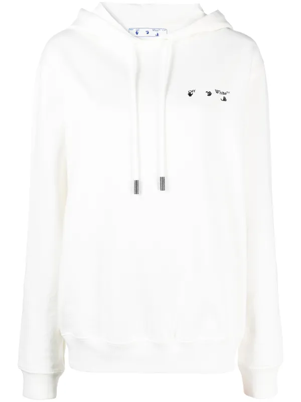 off white embroidered hoodie