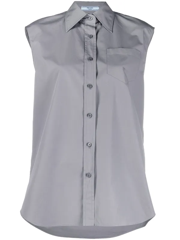 Prada Sleeveless button-front Shirt 