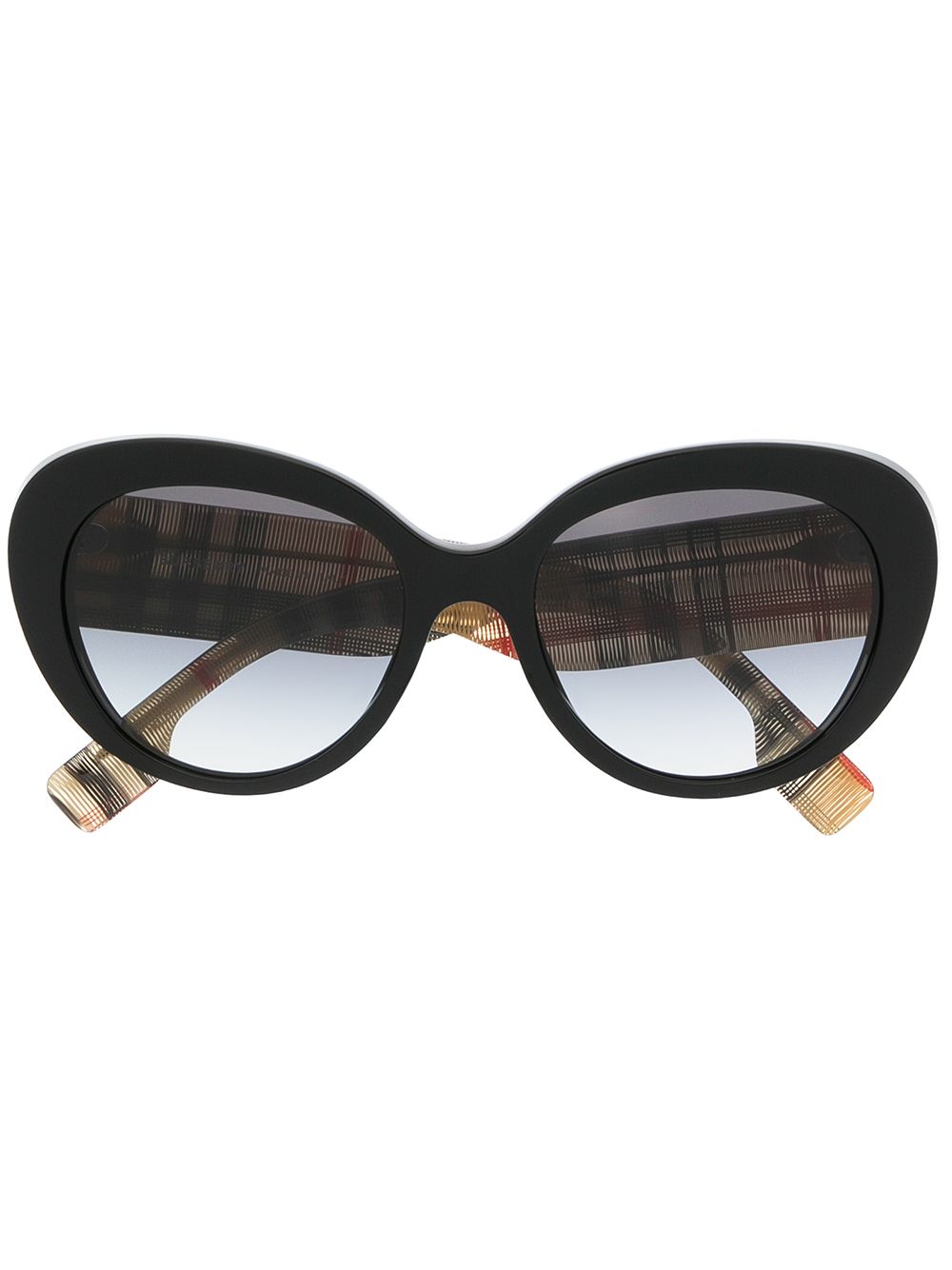 фото Burberry eyewear массивные солнцезащитные очки в клетку vintage check