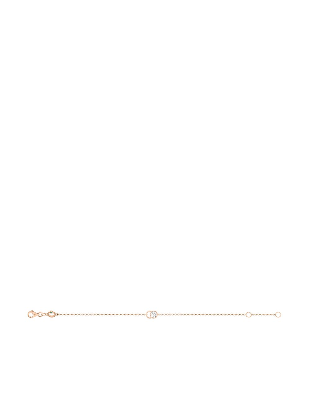 Shop Courbet 18kt Recycled Rose Gold Laboratory-grown Diamond Co Chain Bracelet In Rosa