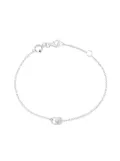 Courbet 18kt recycled white gold laboratory-grown diamond CO chain bracelet - Silver