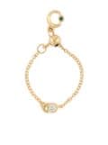 Courbet 18kt recycled yellow gold laboratory-grown diamond CO adjustable chain ring