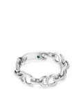 Courbet 18kt recycled white gold Celeste chain ring - Silver