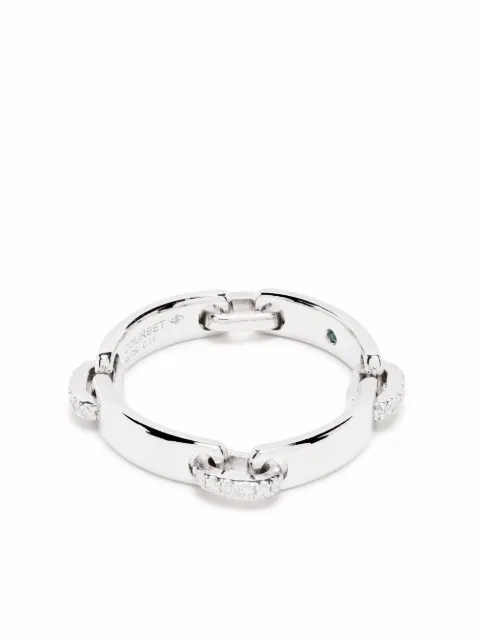Courbet 18kt recycled white gold CELESTE laboratory-grown diamond band ring