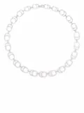 Courbet 18kt recycled white gold CELESTE pavé laboratory-grown diamond necklace - Silver