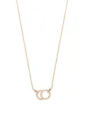 Courbet 18kt recycled yellow gold CELESTE laboratory-grown diamond pavé pendant necklace