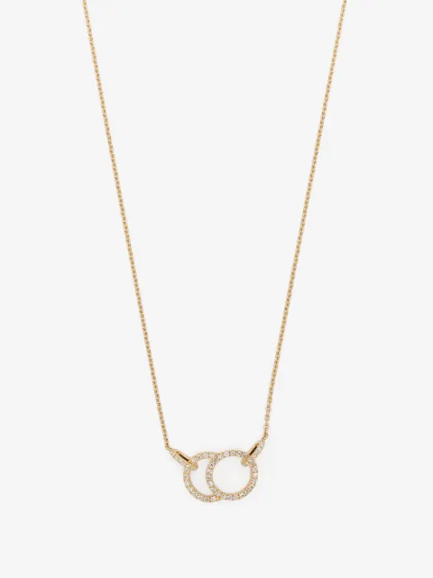 Courbet 18kt recycled yellow gold CELESTE laboratory-grown diamond pavé pendant necklace